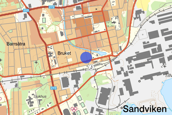 Södra Järngatan 19 juli 18:57, Rån, Sandviken