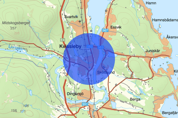 Kvissleby 20 juli 11:20, Trafikolycka, Sundsvall