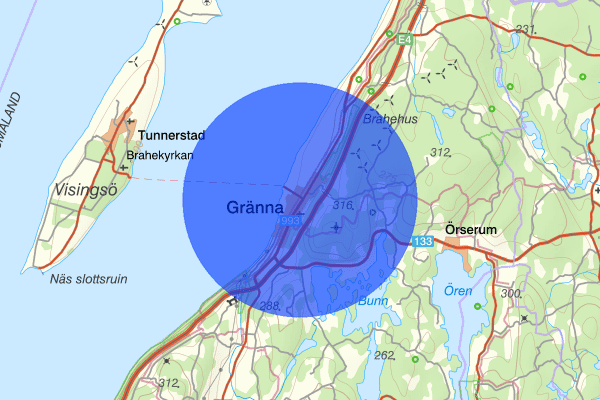 Gränna 25 juli 15:04, Arbetsplatsolycka, Jönköping