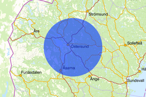  27 juli 08:06, Sammanfattning natt, Jämtlands län