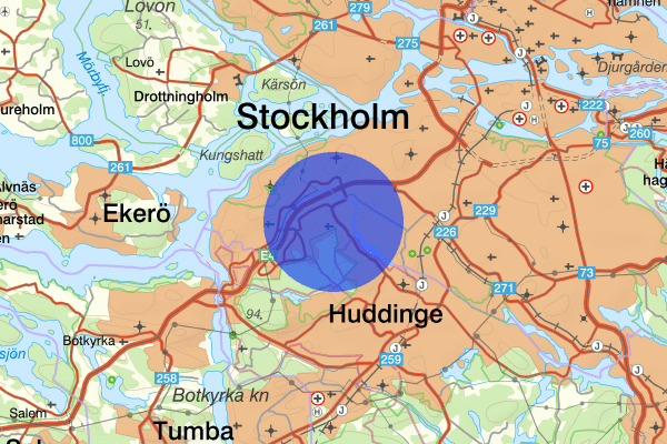 Segeltorp 30 juli 16:02, Trafikolycka, Huddinge