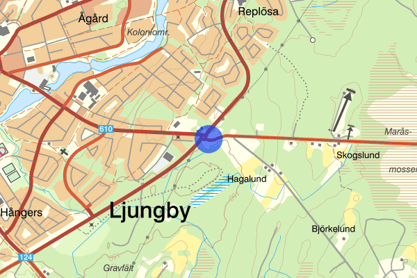 Vislandavägen 02 augusti 04:42, Trafikolycka, vilt, Ljungby