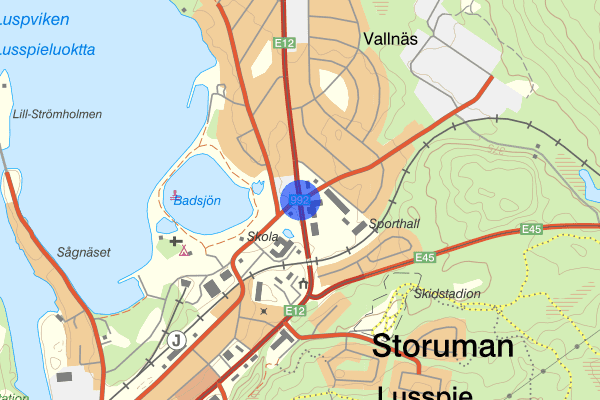 Clp Storuman parkskolan E12 02 augusti 08:55, Rattfylleri, Storuman