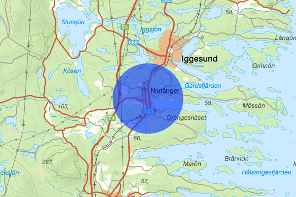 Njutånger 03 augusti 20:13, Trafikolycka, personskada, Hudiksvall