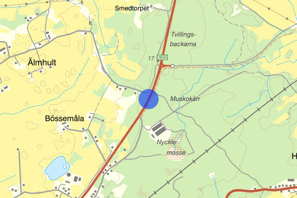 Sulfatvägen E22 Mönsterås bruk 04 augusti 00:03, Rattfylleri, Mönsterås