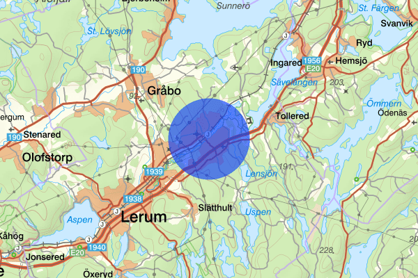 Floda 07 augusti 21:40, Försvunnen person, Lerum