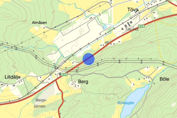 Berg Töva E14 08 augusti 10:04, Trafikolycka, vilt, Sundsvall