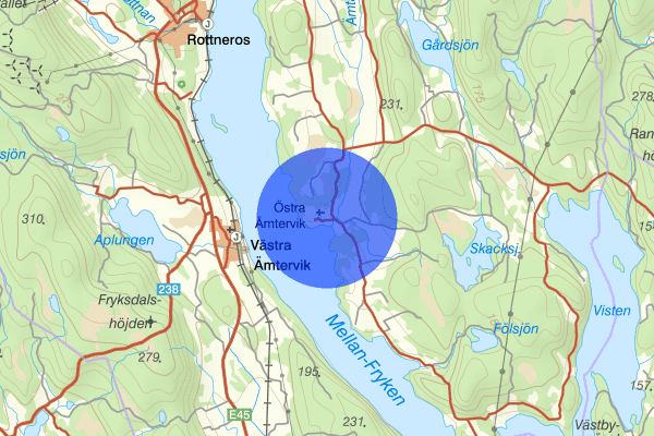 Östra Ämtervik 09 augusti 13:18, Trafikolycka, Sunne