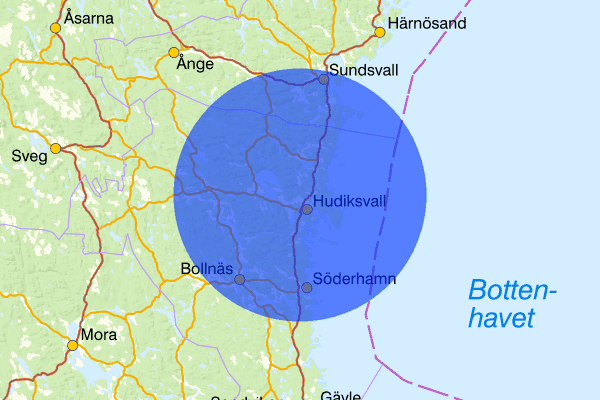  09 augusti 15:28, Trafikolycka, personskada, Hudiksvall