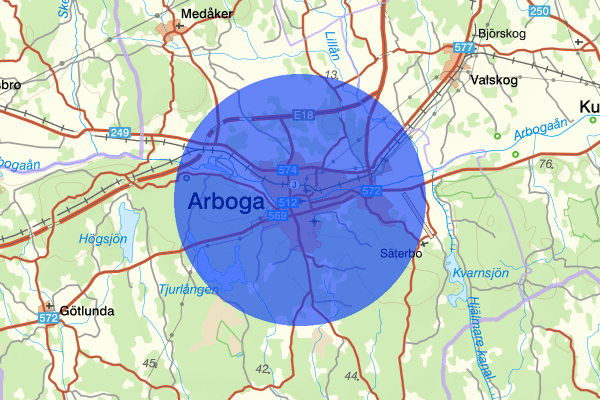 Arboga 10 augusti 00:21, Rattfylleri, Arboga