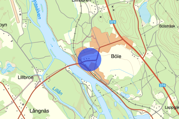 Bölevägen 11 augusti 07:23, Sammanfattning natt, Norrbottens län