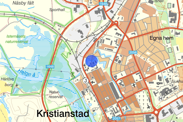 Norretullsvägen 12 augusti 01:40, Brand, Kristianstad