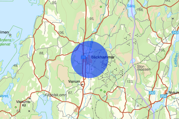 Bäckhammar 13 augusti 09:05, Trafikolycka, Kristinehamn