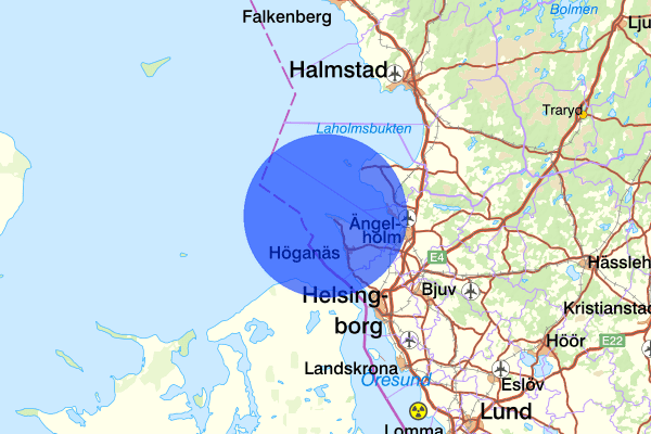  14 augusti 06:13, Trafikolycka, Höganäs