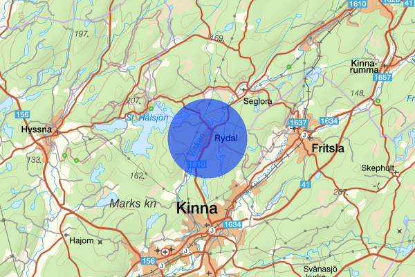 Rydal 14 augusti 16:58, Trafikolycka, Mark