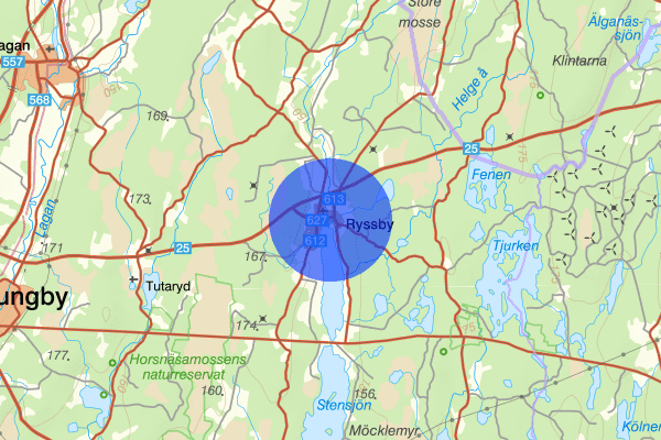 Ryssby 15 augusti 04:40, Trafikolycka, vilt, Ljungby