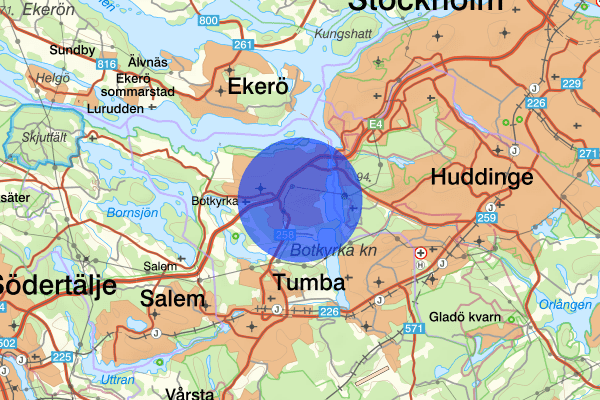 Alby 15 augusti 01:45, Skadegörelse, Botkyrka