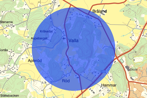 Valla Kyrkväg 19 augusti 14:24, Trafikolycka, vilt, Tjörn