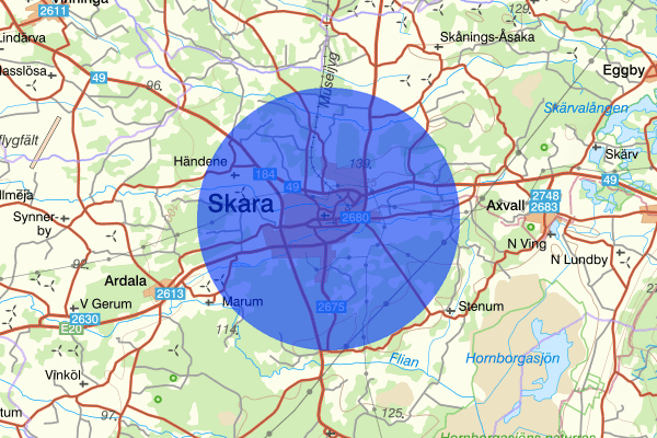 Skara 21 augusti 16:30, Trafikolycka, personskada, Skara