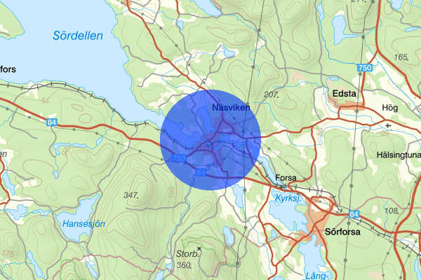 Näsviken 22 augusti 20:50, Brand, Hudiksvall