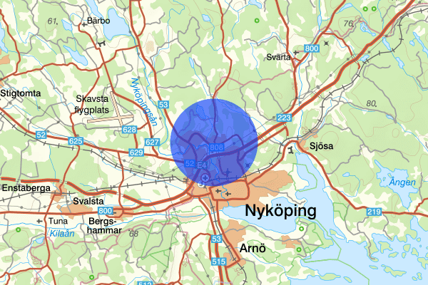 Oxbacken 24 augusti 20:22, Brand, Nyköping