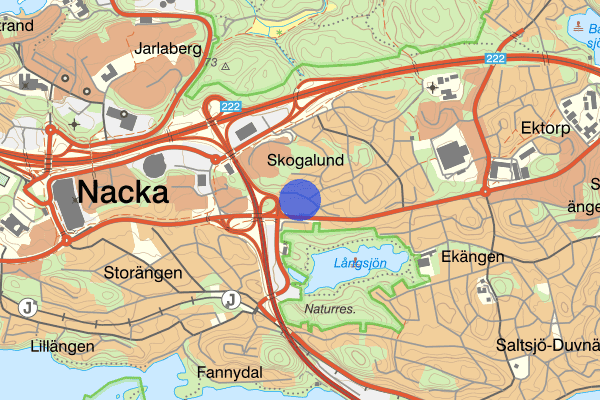 Hammarensvägen 25 augusti 12:12, Trafikolycka, singel, Nacka