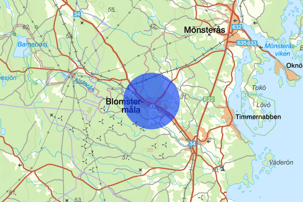 Blomstermåla 26 augusti 17:02, Försvunnen person, Mönsterås