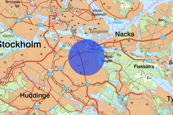 Hammarbyhöjden 26 augusti 19:10, Skadegörelse, Stockholm