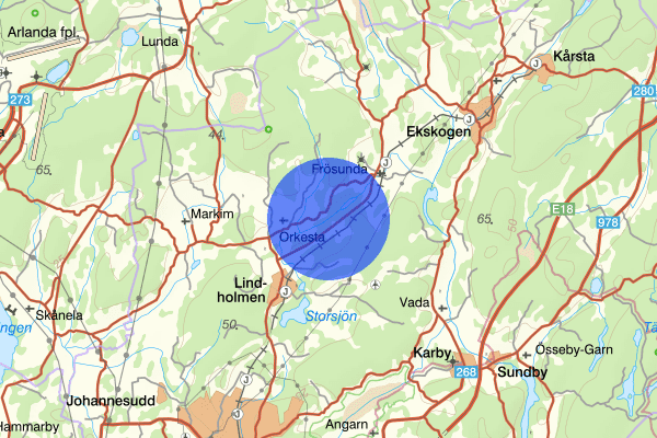 Frösundavägen 29 augusti 16:07, Trafikolycka, personskada, Vallentuna