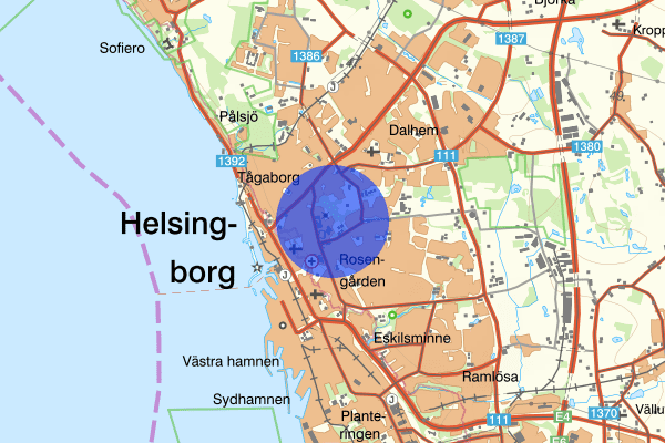 Olympia 29 augusti 19:06, Polisinsats/kommendering, Helsingborg