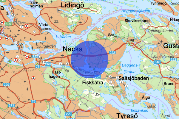 Eknäs 08 september 13:18, Anträffat gods, Nacka