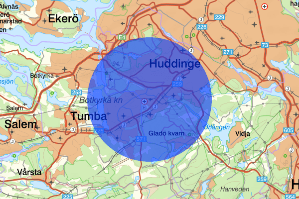 Flemingsberg 13 september 03:50, Brand, Huddinge