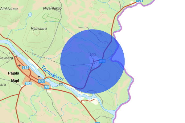 Kieksiäisvaara 19 september 16:50, Trafikolycka, vilt, Pajala