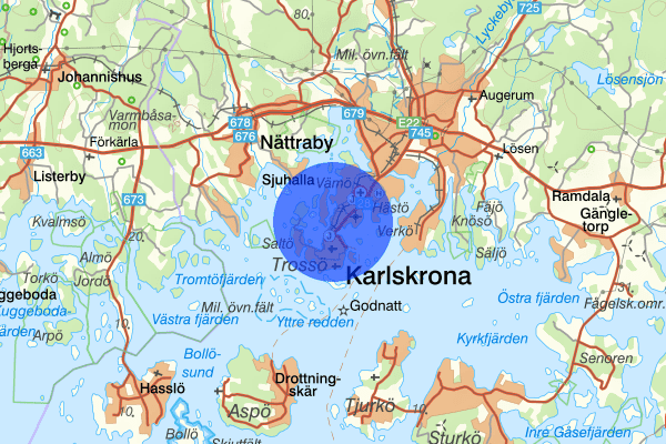 Pantarholmen 20 september 16:20, Trafikolycka, Karlskrona