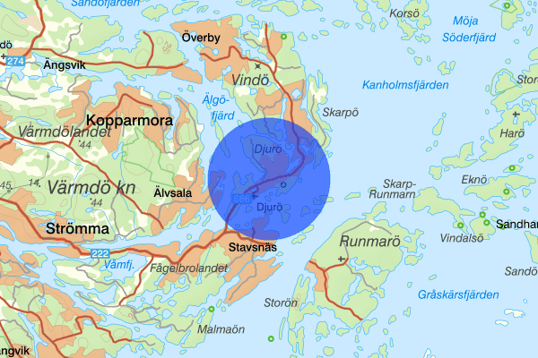 Björkås 27 september 16:30, Brand, Värmdö