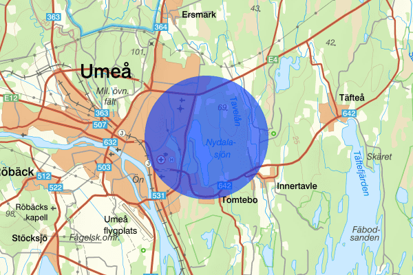 Nydala 29 september 10:07, Skadegörelse, Umeå