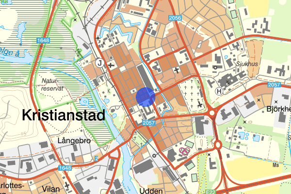 Östra Vallgatan 01 oktober 03:24, Misshandel, Kristianstad