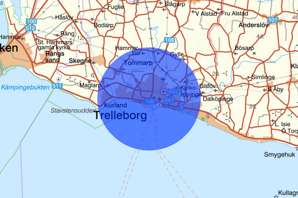 Trelleborg 02 oktober 09:53, Arbetsplatsolycka, Trelleborg