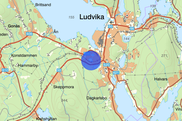 Grängesbergsvägen 02 oktober 13:35, Trafikolycka, Ludvika