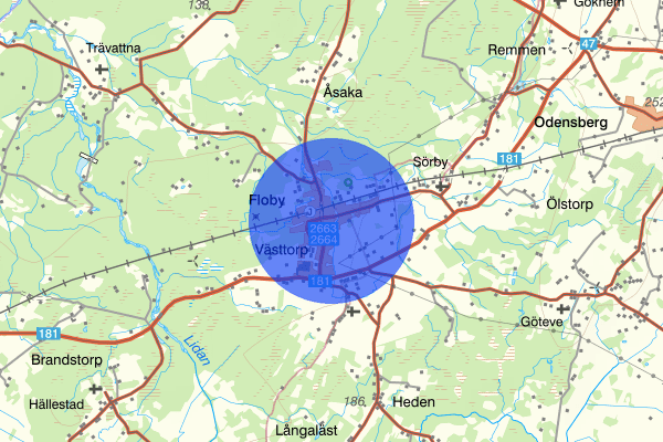 Floby 03 oktober 13:40, Brand, Falköping