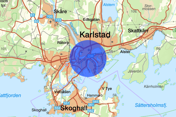 Tormestad 03 oktober 17:12, Trafikolycka, Karlstad