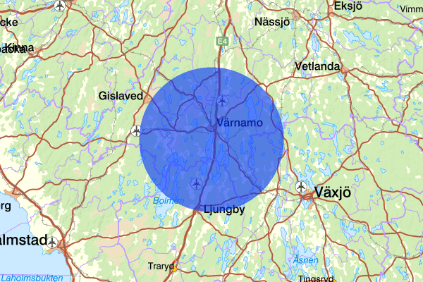  03 oktober 21:30, Trafikolycka, smitning från, Värnamo