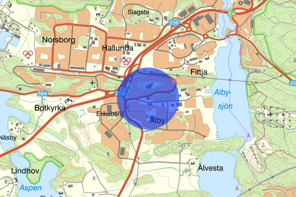 Alby 04 oktober 21:33, Brand, Botkyrka