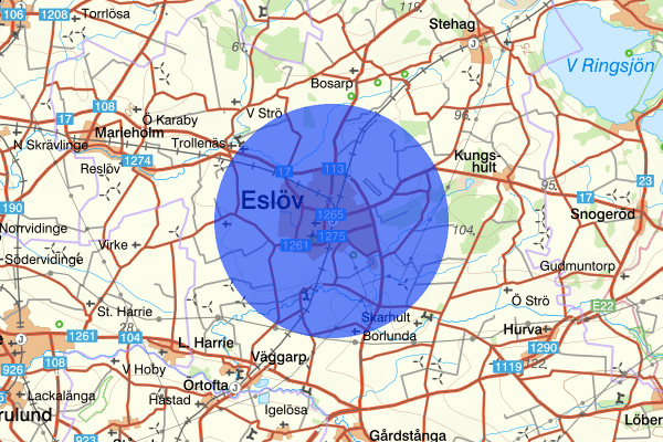 Eslöv 07 oktober 10:49, Rattfylleri, Eslöv