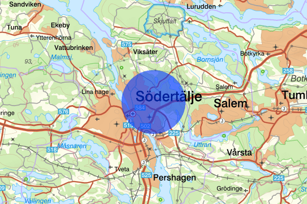 Moraberg 07 oktober 16:42, Trafikolycka, personskada, Södertälje