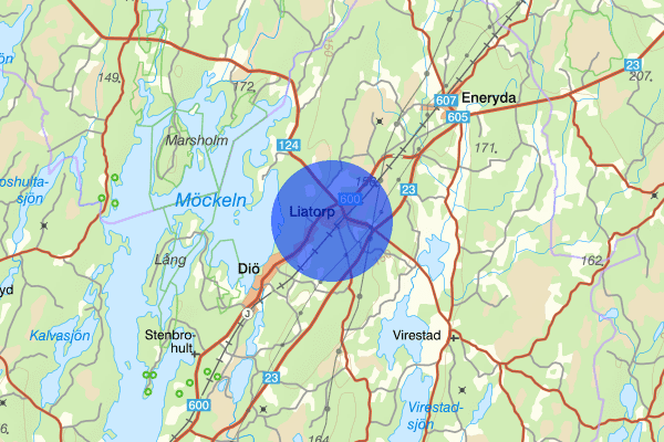 Liatorp 07 oktober 19:31, Trafikolycka, vilt, Älmhult