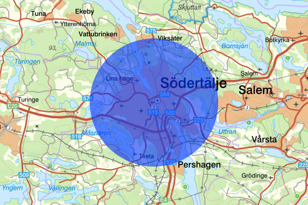 Södertälje 10 oktober 02:40, Brand, Södertälje