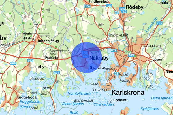 Nättraby 11 oktober 00:12, Rattfylleri, Karlskrona