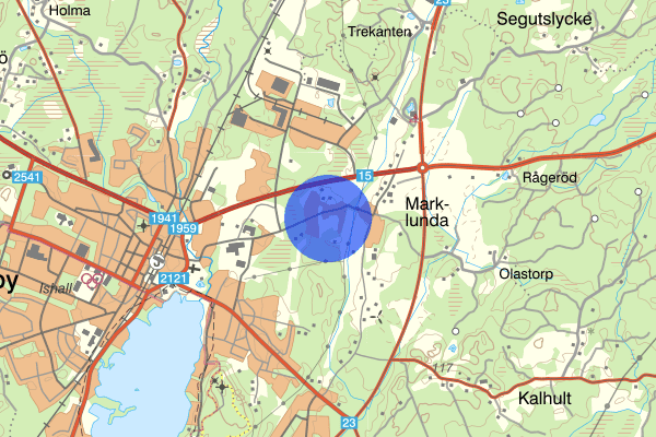 Marklundavägen 12 oktober 00:26, Brand, Osby