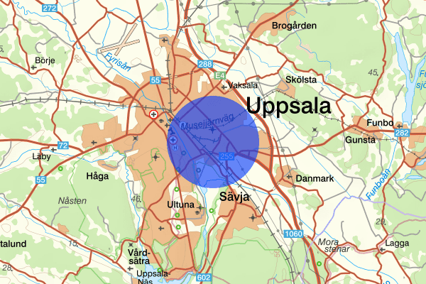 Boländerna 12 oktober 14:25, Arbetsplatsolycka, Uppsala